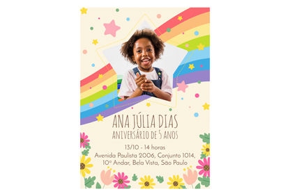 Mockup do Convite Aniversário 1 | 15x20 | A5-R.